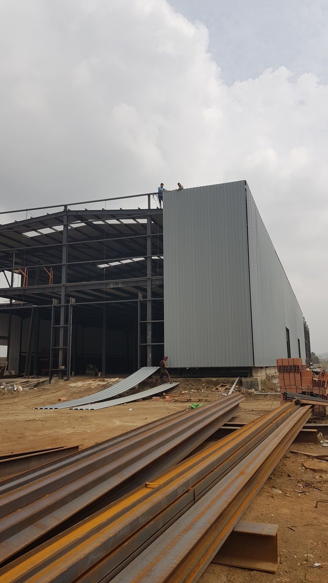 Construção de galpão